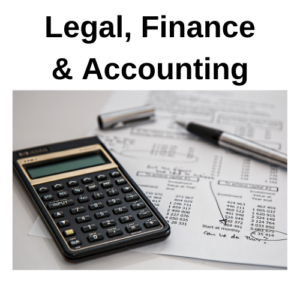 Legal, Finance & Accounting