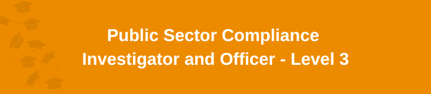 Public Sector Compliance Investigator and Officer - Level 3