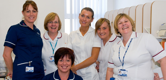 Six members of the nursing team.