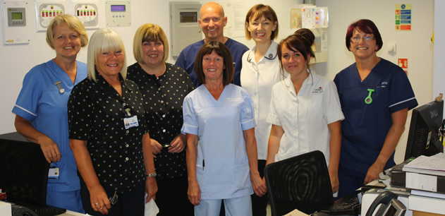 Eight members of the day surgery staff, both clinical and non-clinical