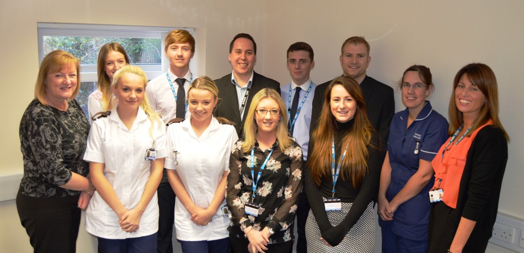 a group picture of Apprentices and managers at Blackpool Teaching Hospitals NHS Foundation Trust