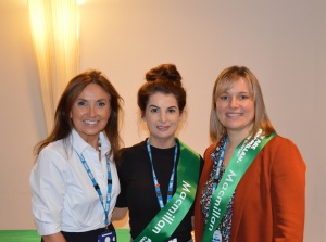 Jessica Jones, Marion Bennie and Kerrie Newsham from Blackpool Teaching Hospitals’ Living With and Beyond Cancer project team at the Village Hotel 