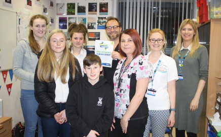 Youngsters and staff who took part in the Takeover Challenge Day at Blackpool Victoria Hospital.