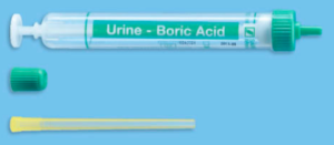 Mid stream urine collection sample tube