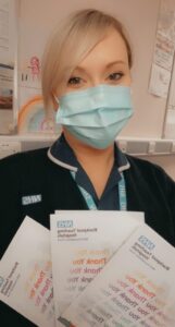 District Nurse Sister Rachel Jump has been praised for Going The Extra Mile