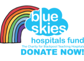 Blue Skies Donate Now button