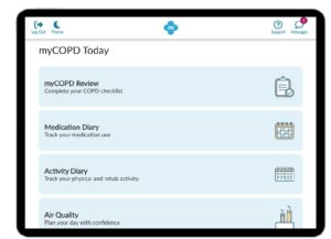 MyCOPD screenshot