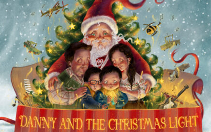 Santa with Danny's family at Christmas