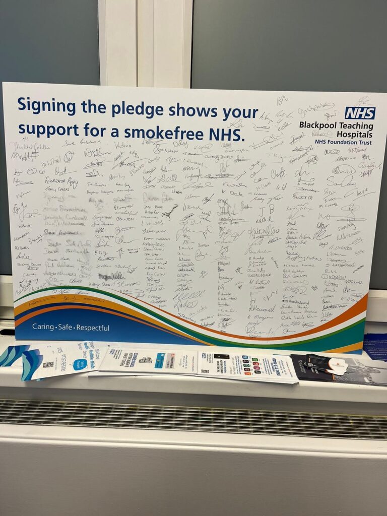 Colleagues and visitors to the Trust signed the pledge too.