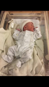 Newborn baby, Alfie Robert Walter Faulkes