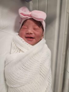 Newborn baby, Amelia Isabelle 'Mia' Cuenza