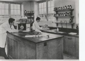 Histology lab in the 1960s