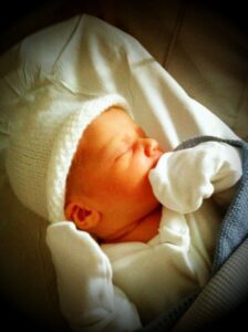 Newborn baby, Eve Frances Selby