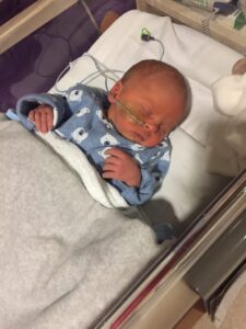 Newborn baby, Freddie Benson