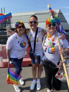 Colleagues at Blackpool Pride 2023