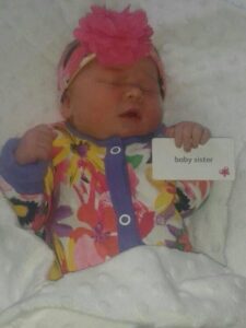 Newborn baby girl, Lola-Mai Moss