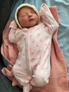 Newborn baby, Matilda Angela Baker