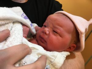 Newborn baby, Scarlett Ivy Daisy Sutherland