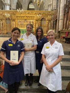 A team from BTH attended a special ceremony at Westminster Abbey for NHS75