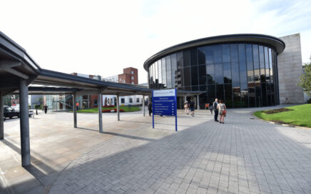 External photo of the entrance to Blackpool Victoria Hospital