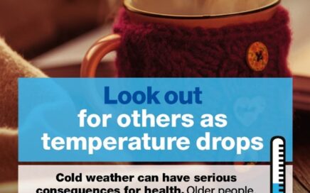 Look out for others as temperature drops